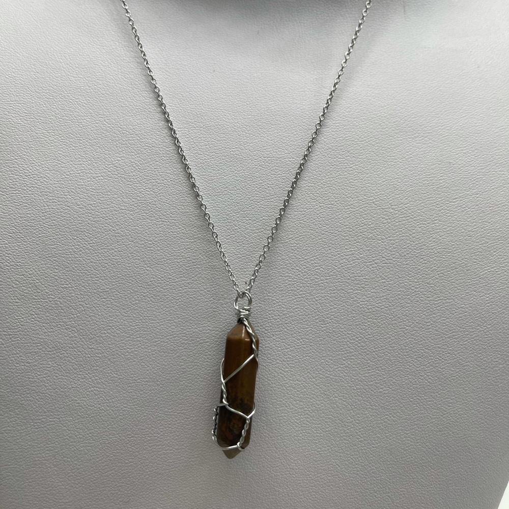 Quartz Brown Crystal Necklace